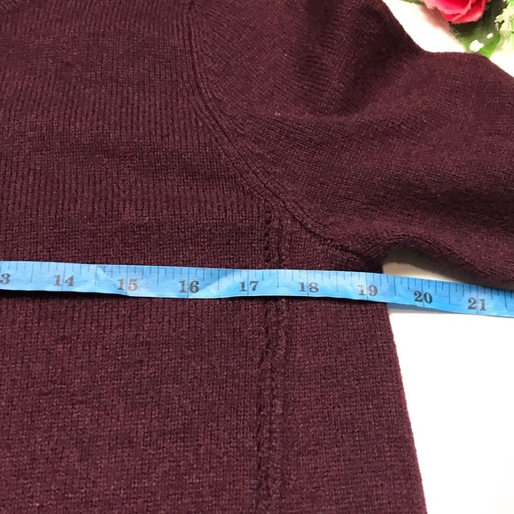 WHITE STUFF Burgundy Button Up Cardigan Sweater Size 12 - Picture 6 of 9